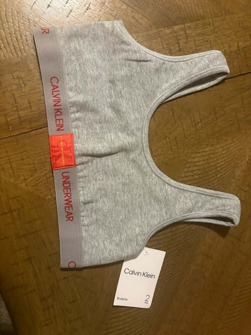 Calvin Klein Bralette Grey M 7/8